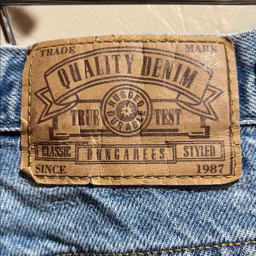 Vintage True Test Dungarees Mom Jeans - Picture 6 of 9
